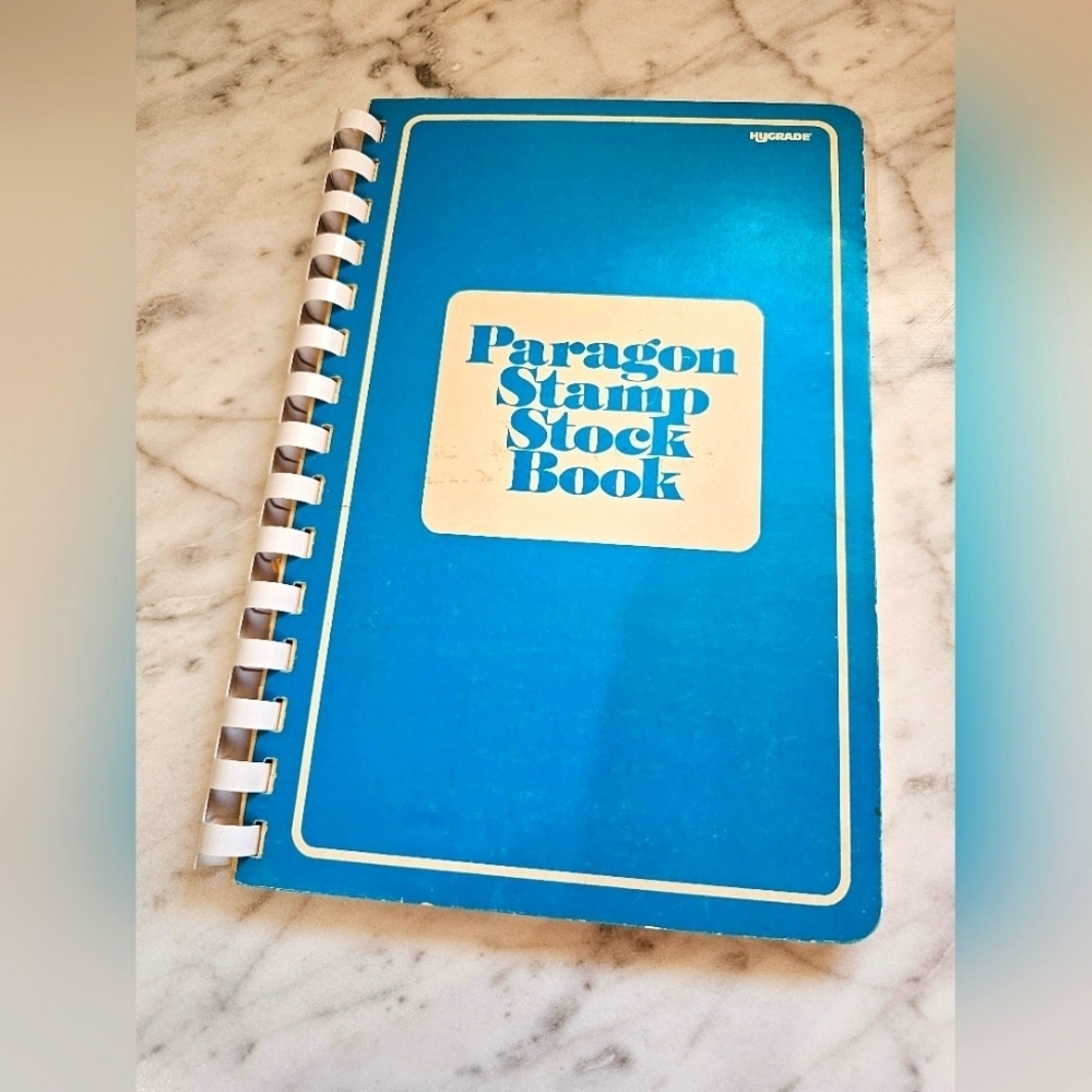 Vintage Paragon Blue Stamp Stock Book Pocket Binder​​​​